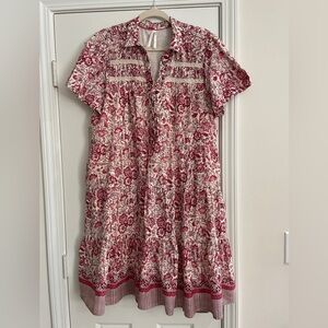 Anthropologie Georgina Tiered Shirtdress